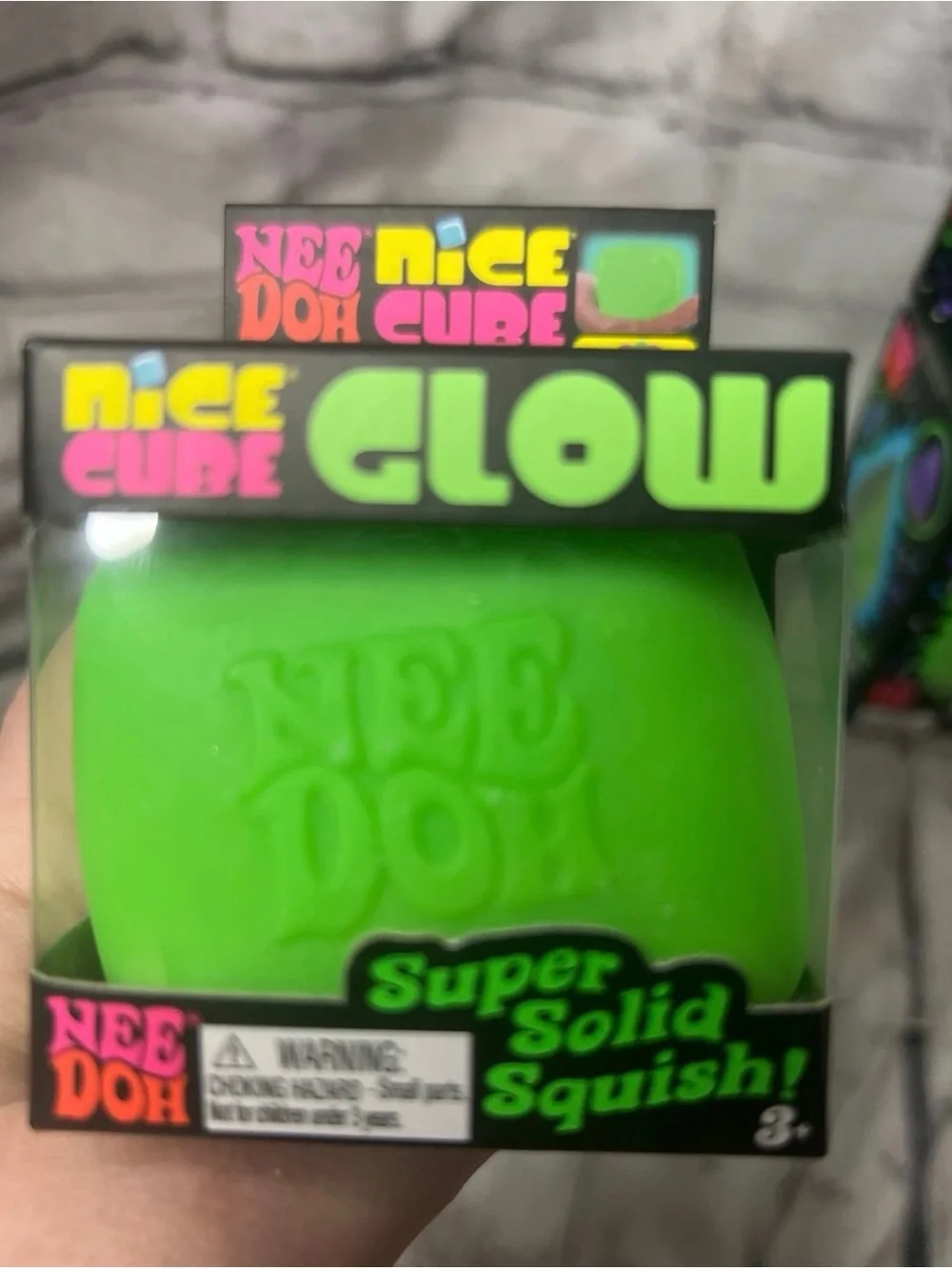 RARE FIND! Glow in the Dark NeeDoh Nice Cube Glow + Galatic Glow DreamDrop